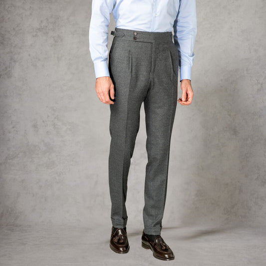 Charcoal Gurkha Pants Double Button | Tailored Fit – Adam Spirit - Adam Spirit