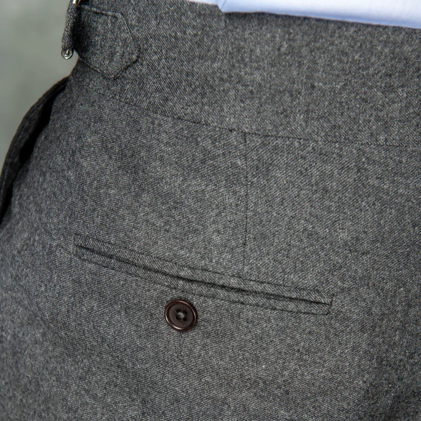Charcoal Gurkha Pants Double Button | Tailored Fit – Adam Spirit - Adam Spirit