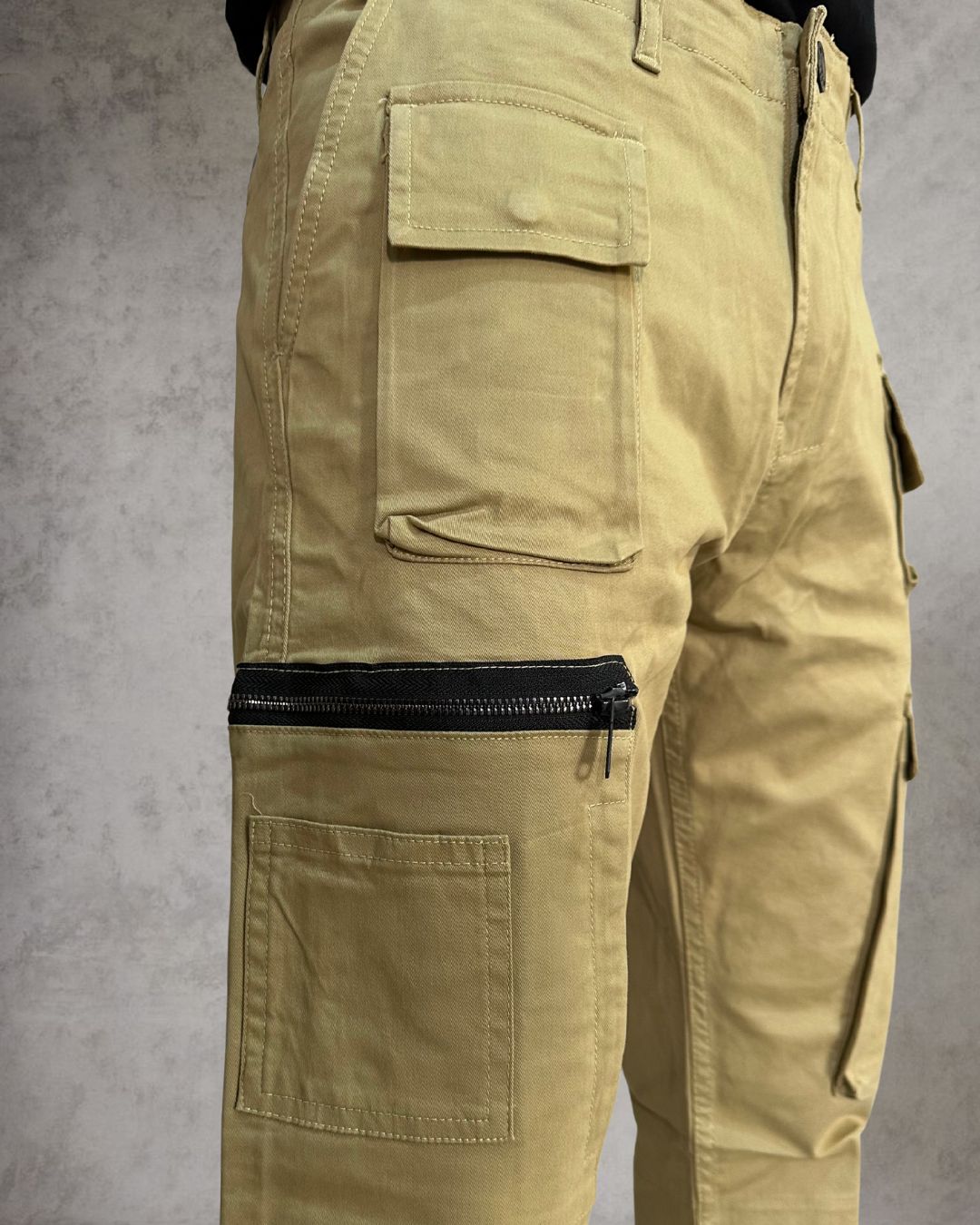 Khaki Cargo Pants Rugged Style Meets Urban Utility - Adam Spirit