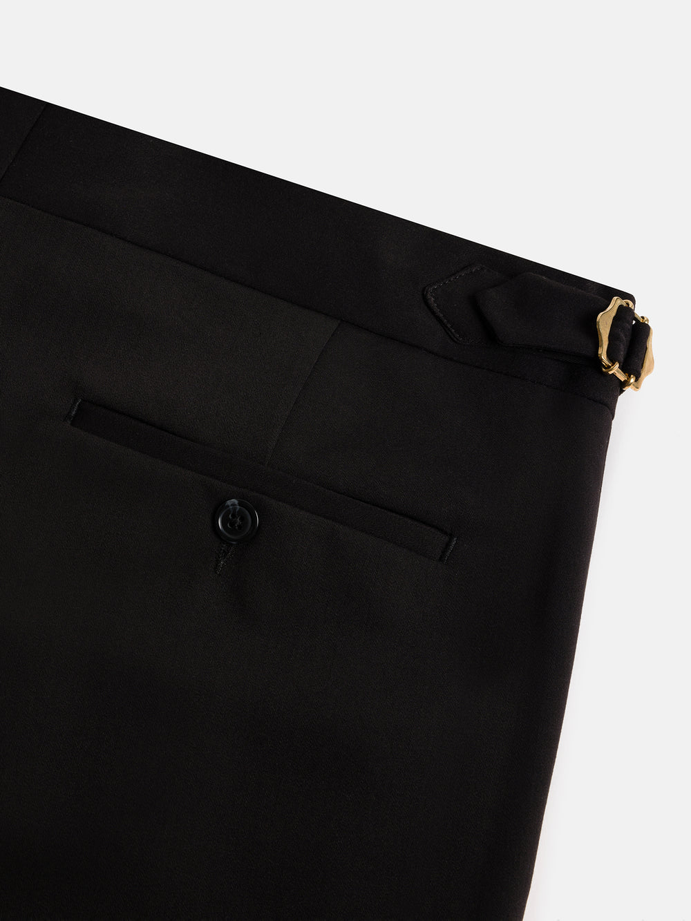 Black Signatue Buttoned Gurkha Pants by AdamSpirit