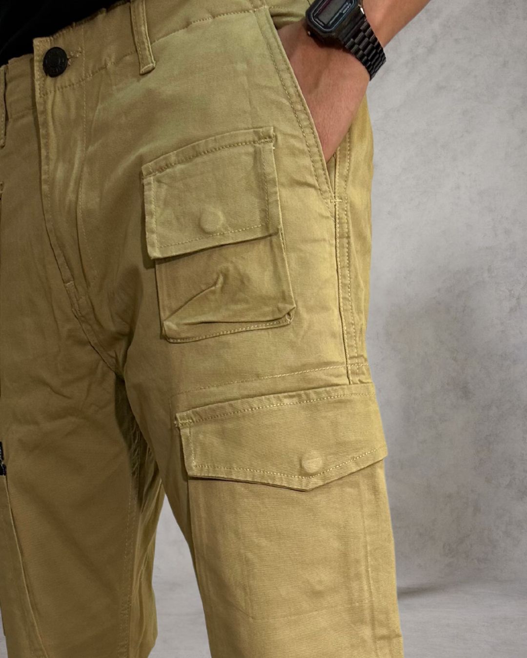 Khaki Cargo Pants Rugged Style Meets Urban Utility - Adam Spirit