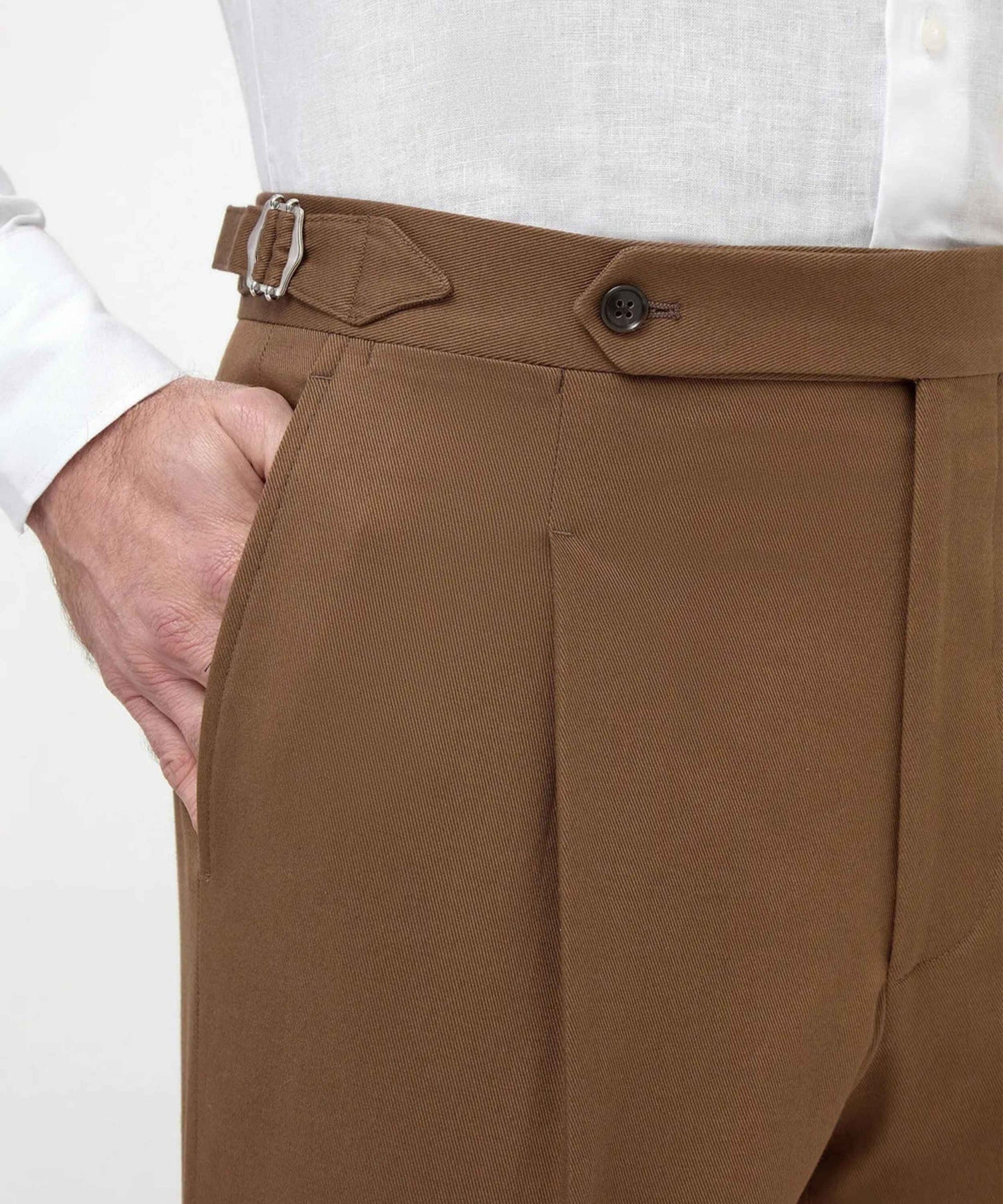 Brown Shorts with Side Adjusters Tailored Fit & Timeless Style - Adam Spirit