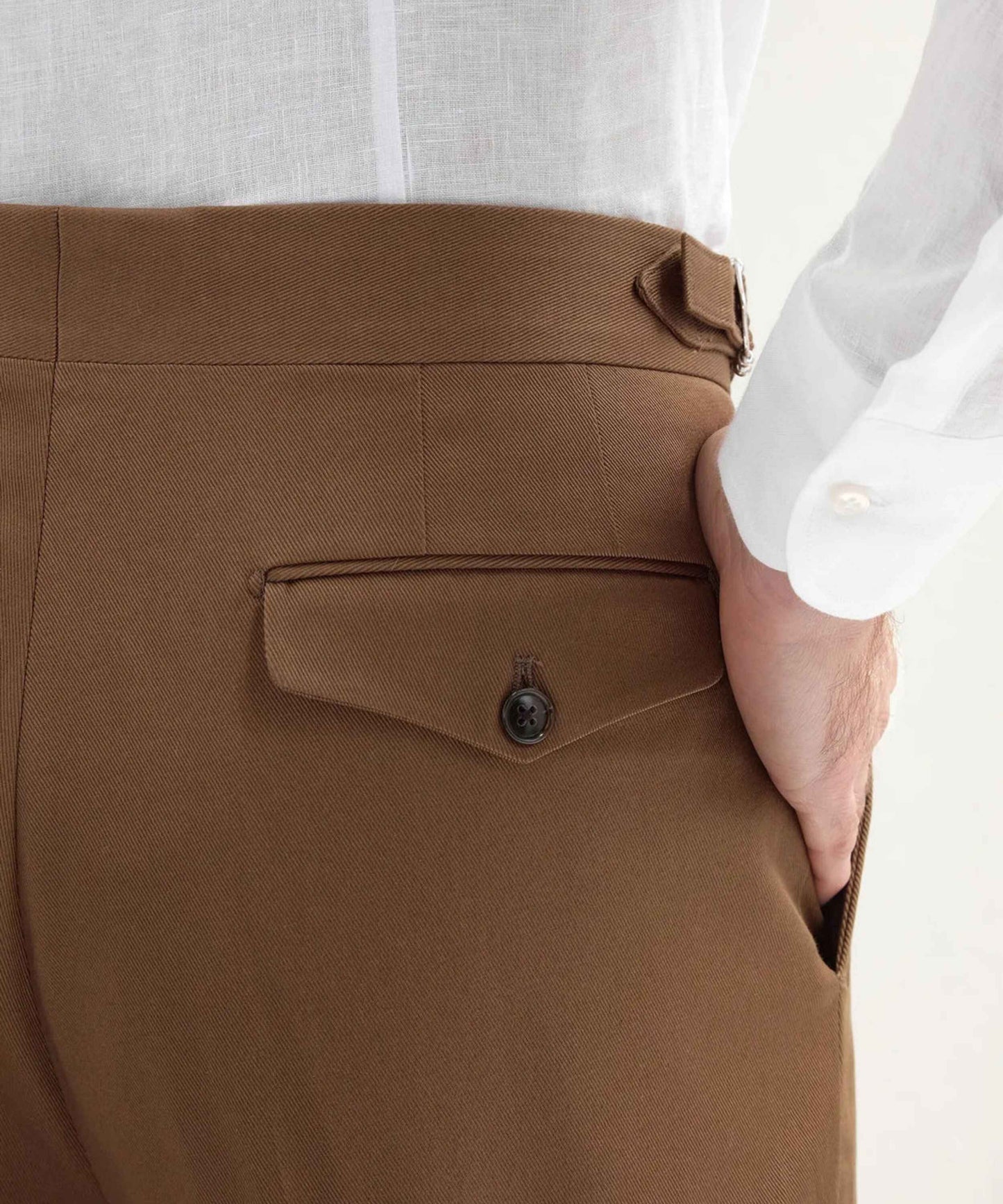 Brown Shorts with Side Adjusters Tailored Fit & Timeless Style - Adam Spirit