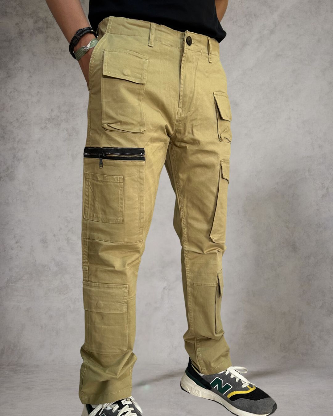 Khaki Cargo Pants Rugged Style Meets Urban Utility - Adam Spirit