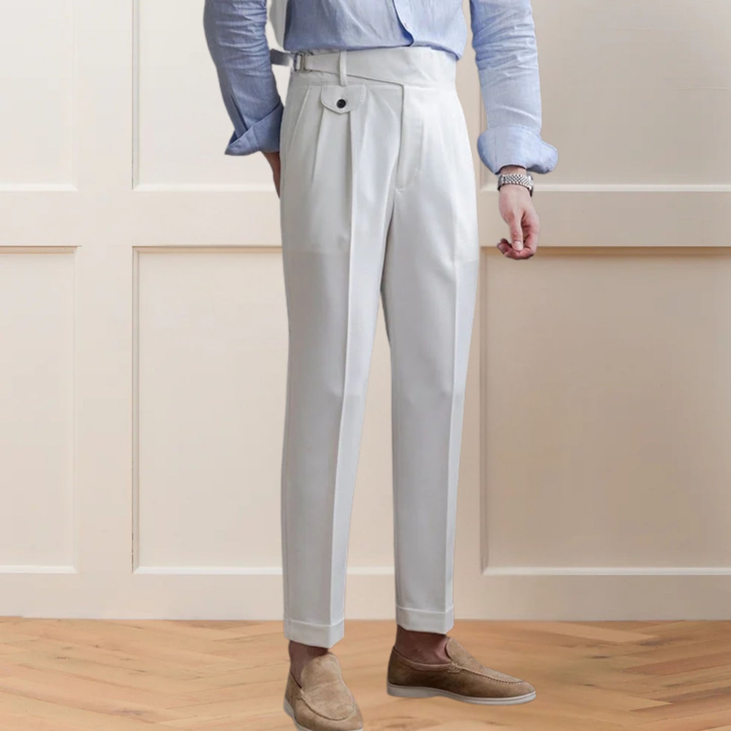 Gurkha Pants | with Right Front Side Adjuster Buckle - Adam Spirit