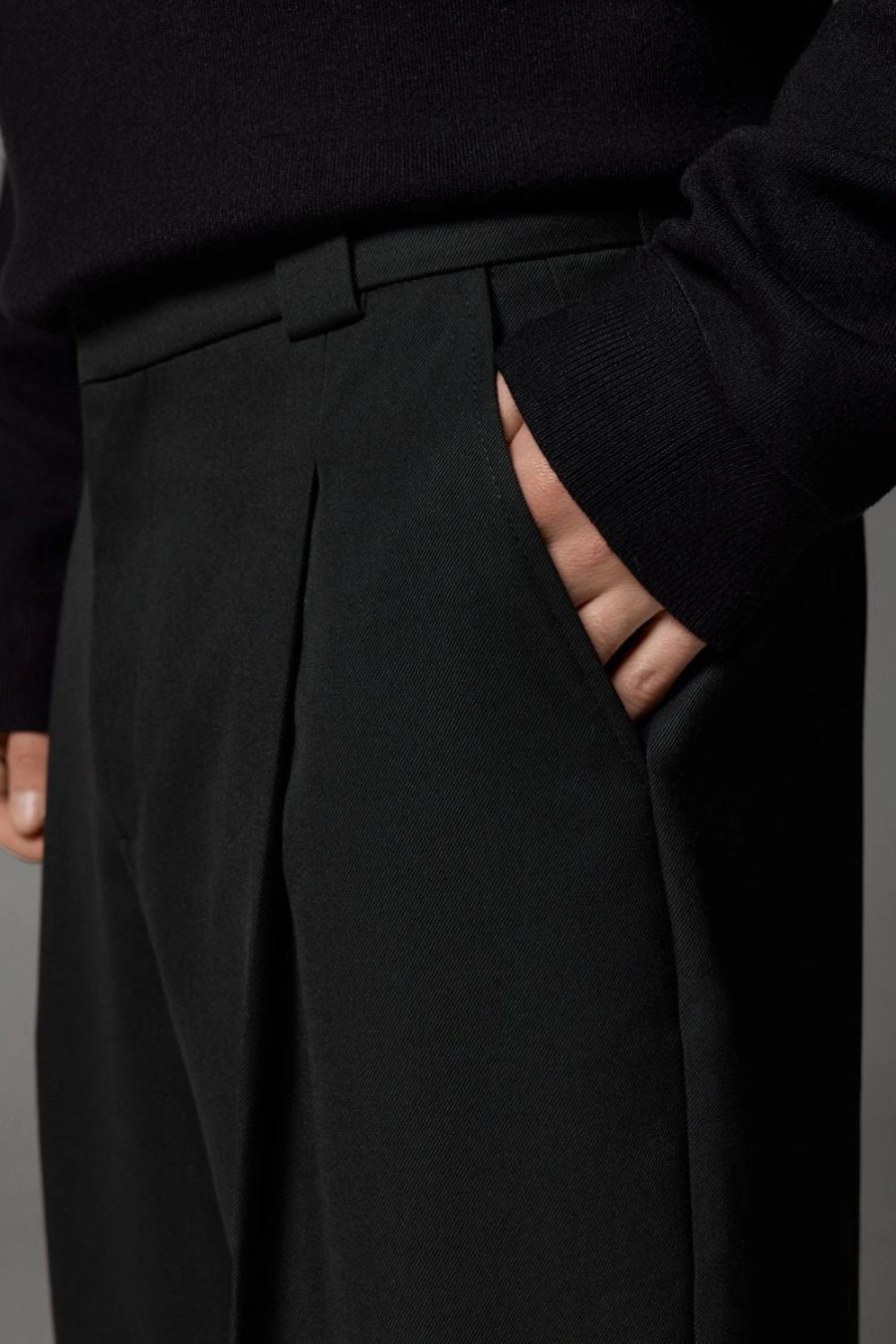 Black Loose Fit Palazzo Pants | by Adam Spirit - Adam Spirit