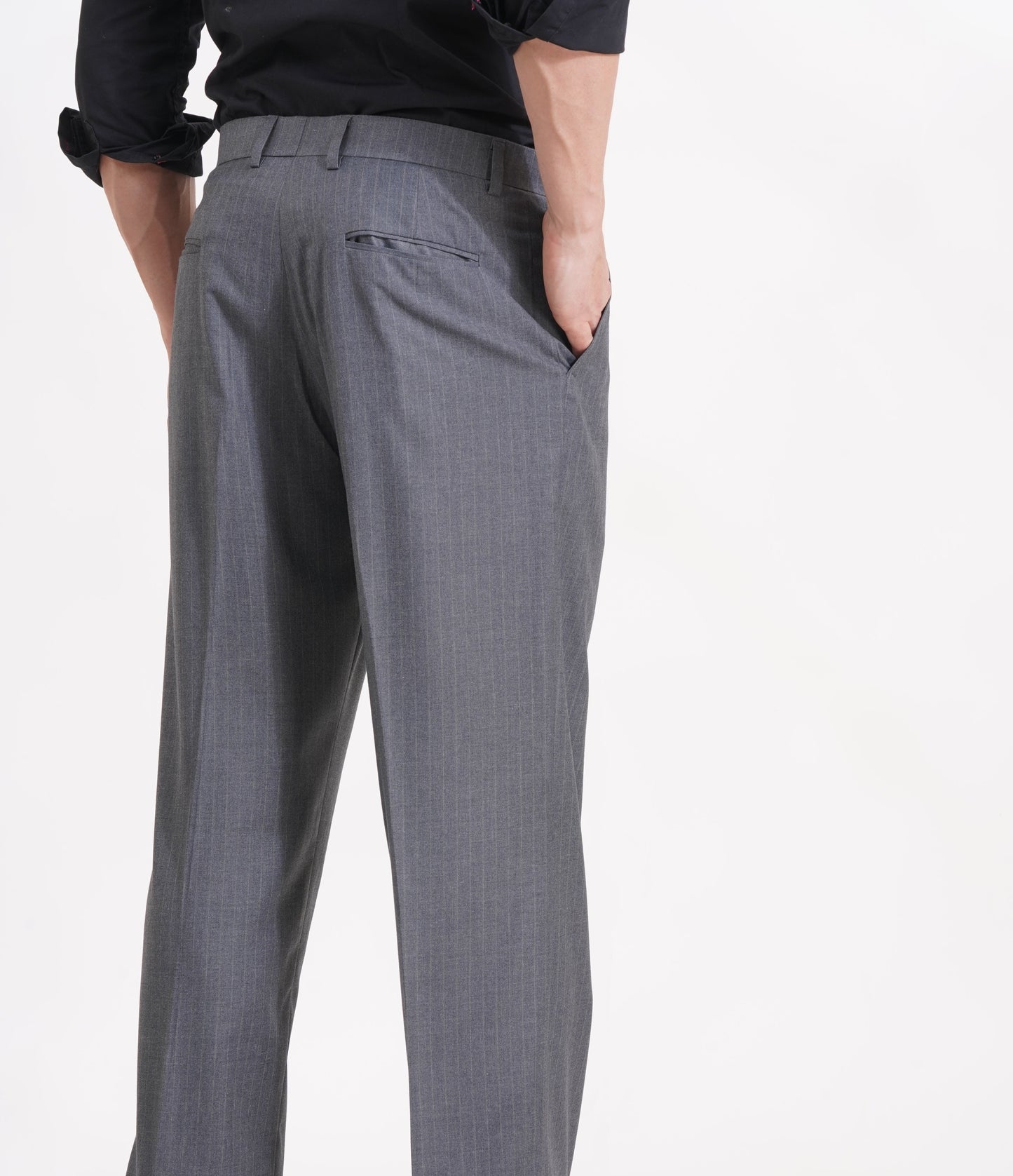 The Charcoal Standard Pleated Trousers for the Modern Gentleman - Adam Spirit
