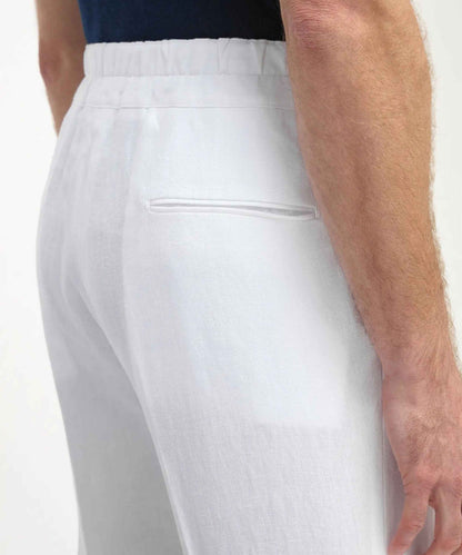 White Linen Beach Shorts – Lightweight & Breathable Summer Essential - Adam Spirit