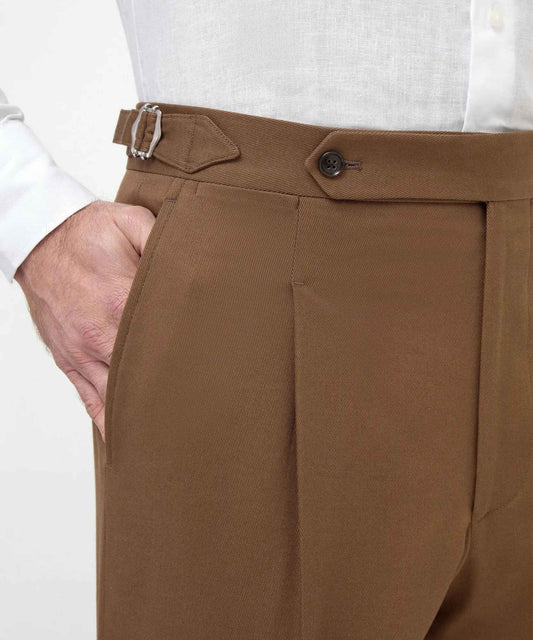 Brown Shorts with Side Adjusters – Tailored Fit & Timeless Style - Adam Spirit