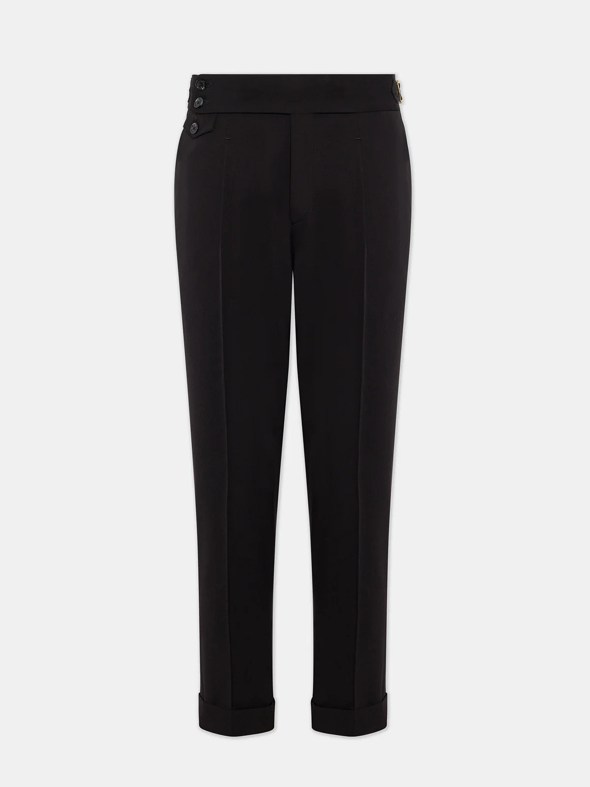 Black Signatue Buttoned Gurkha Pants by AdamSpirit