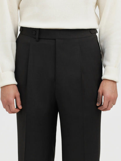 Black Gurkha Pants Single Button with Side Adjusters - Adam Spirit