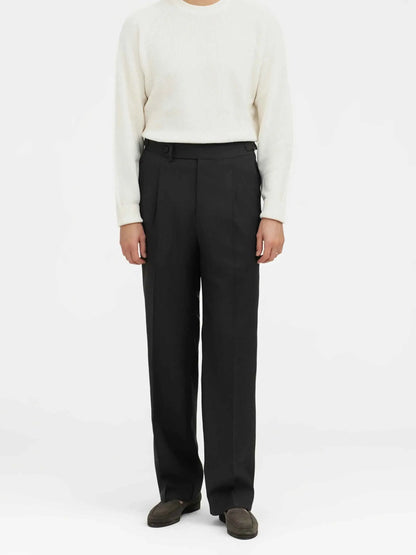 Black Gurkha Pants Single Button with Side Adjusters - Adam Spirit