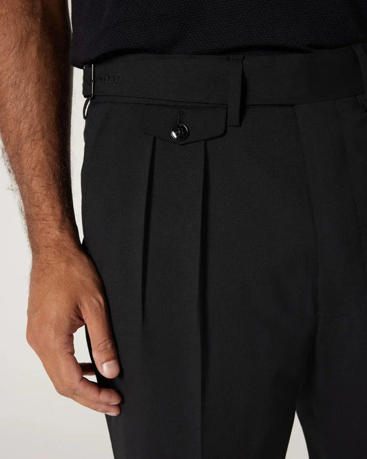Black Side Buckle Pants – Tailored Fit | by Adam Spirit - Adam Spirit