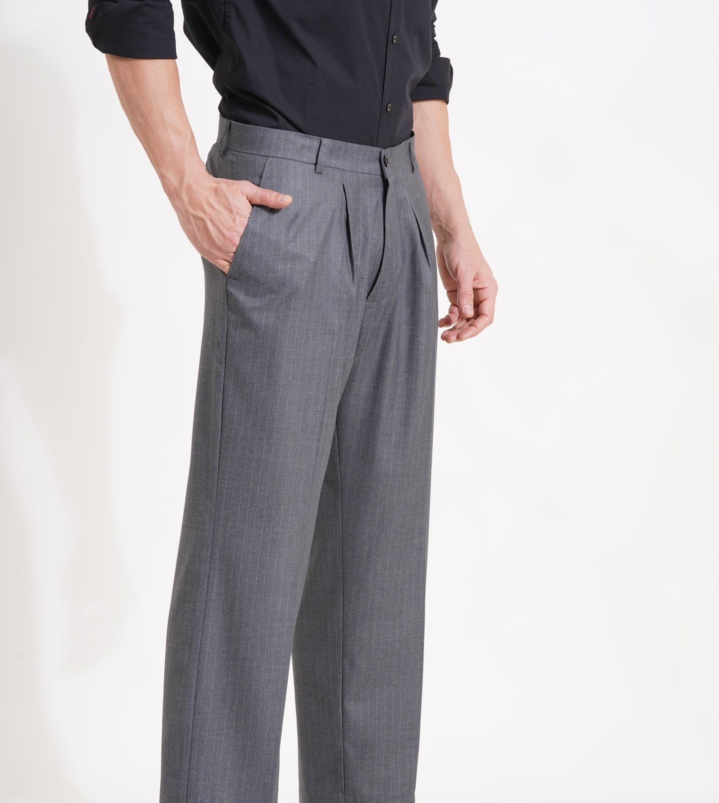 The Charcoal Standard – Pleated Trousers for the Modern Gentleman
