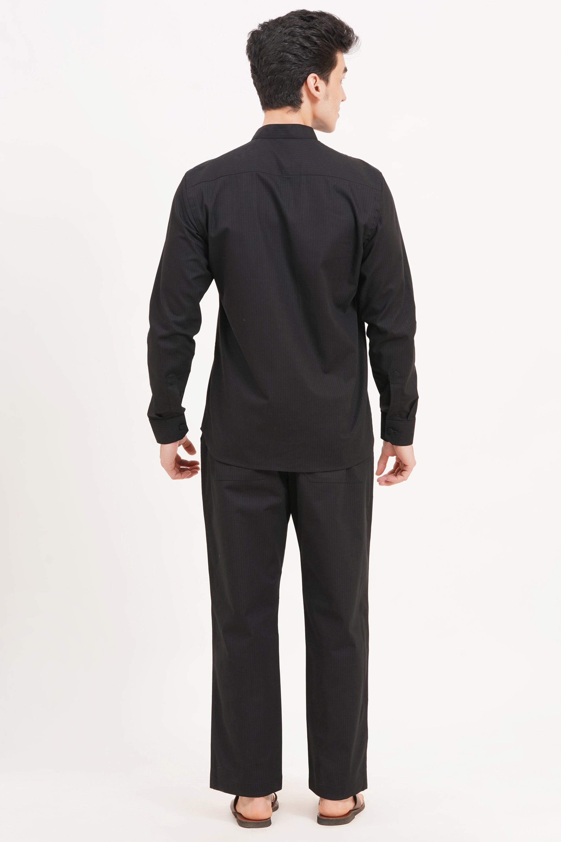 Men’s Black Co-ords set Understated Luxury & Effortless Style - Adam Spirit
