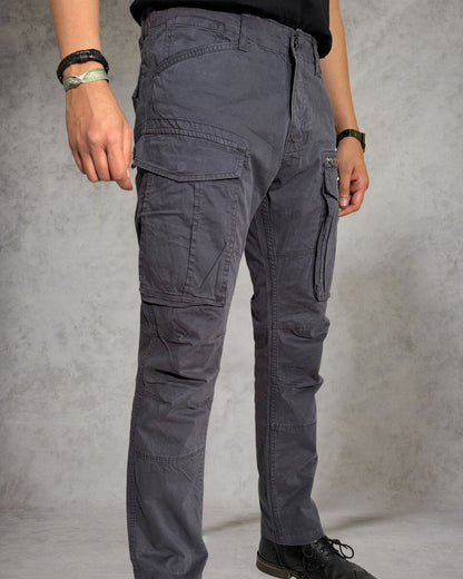 Men’s Charcoal Grey Tactical Cargo Pants | by Adam Spirit - Adam Spirit