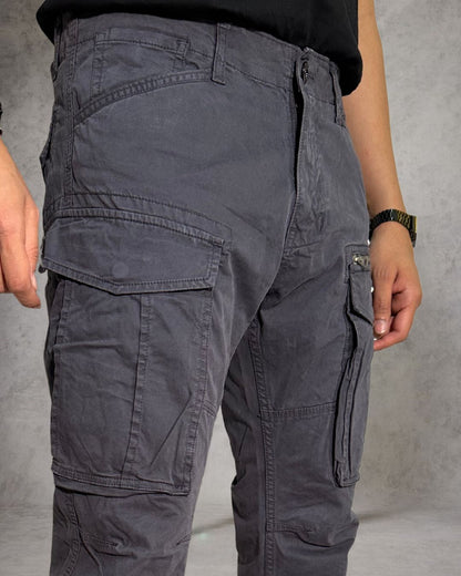 Men’s Charcoal Grey Tactical Cargo Pants | by Adam Spirit - Adam Spirit