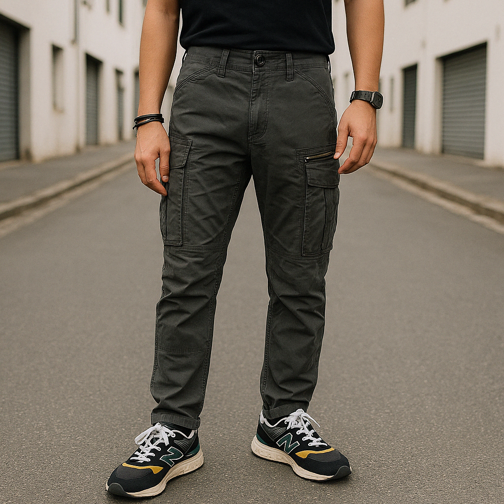 Men’s Dark Olive Utility Cargo Pants | by Adam Spirit - Adam Spirit