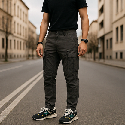 Men’s Dark Olive Utility Cargo Pants | by Adam Spirit - Adam Spirit