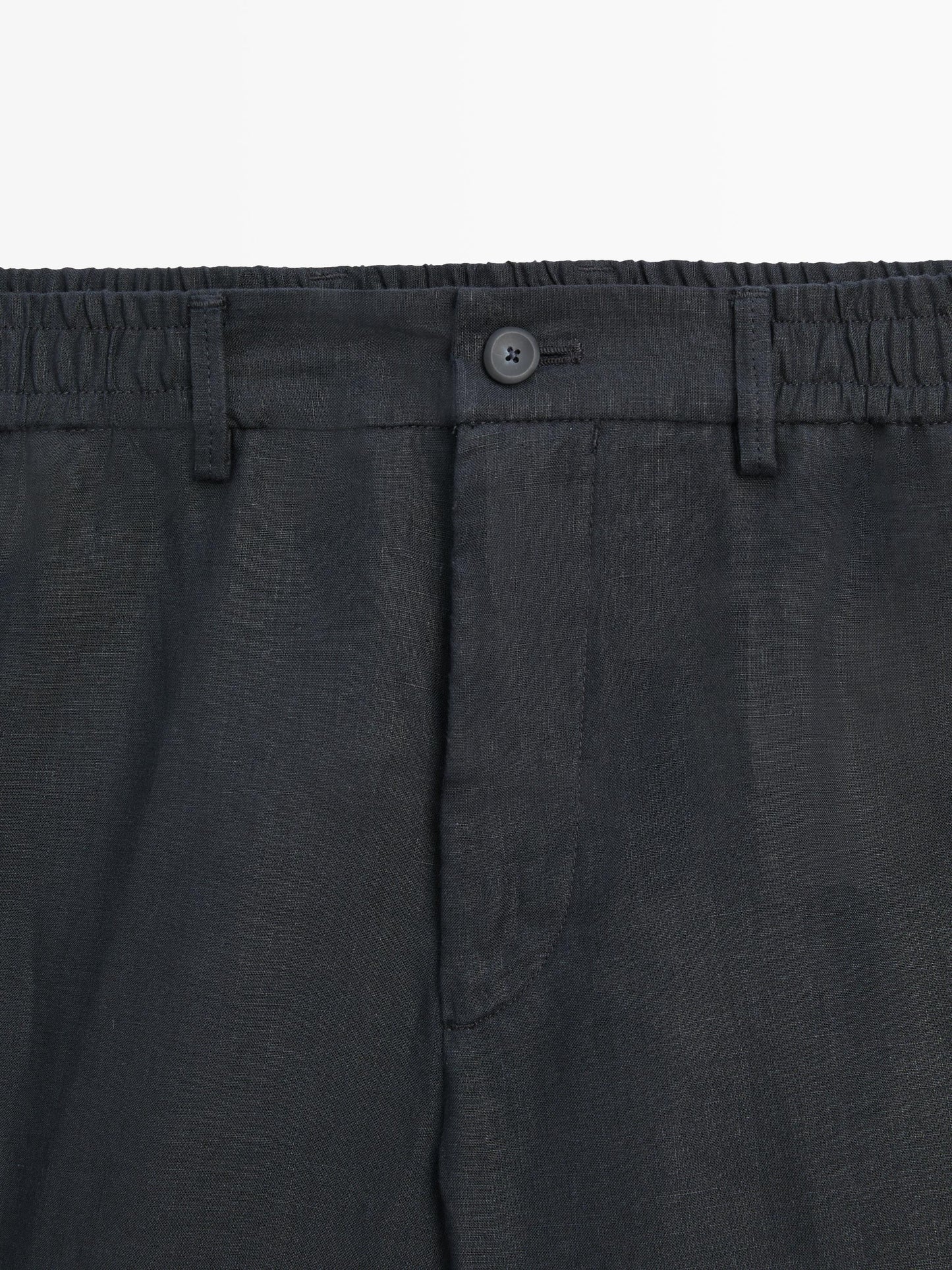 Men's Linen Shorts  Tailored Summer Fit with Elastic Waistband - Adam Spirit