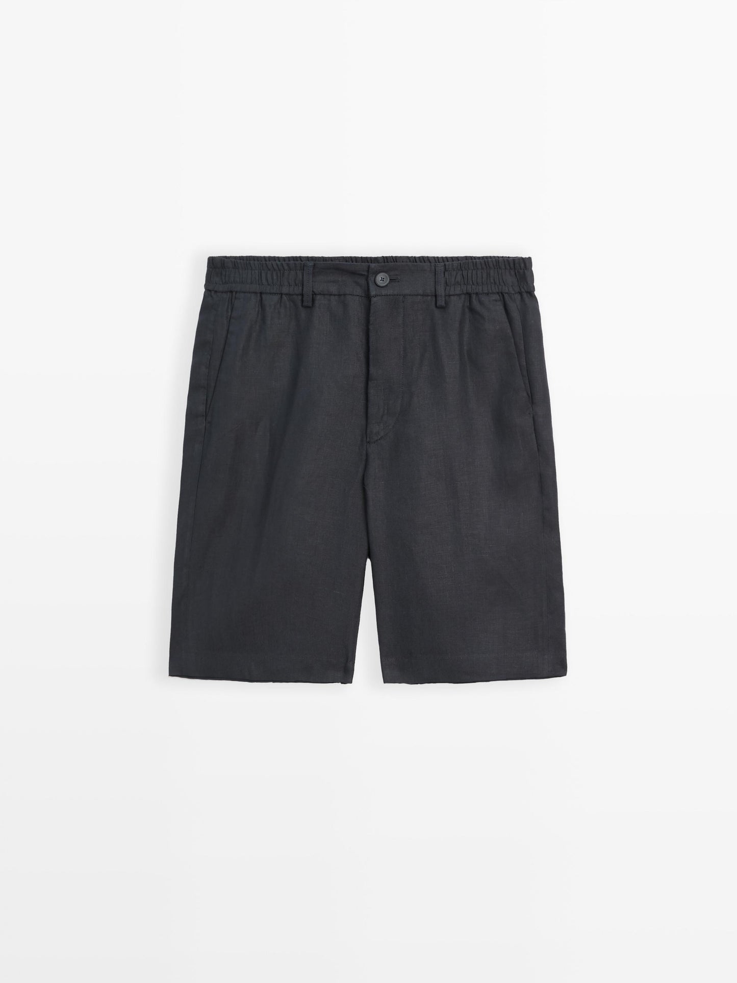 Men's Linen Shorts  Tailored Summer Fit with Elastic Waistband - Adam Spirit