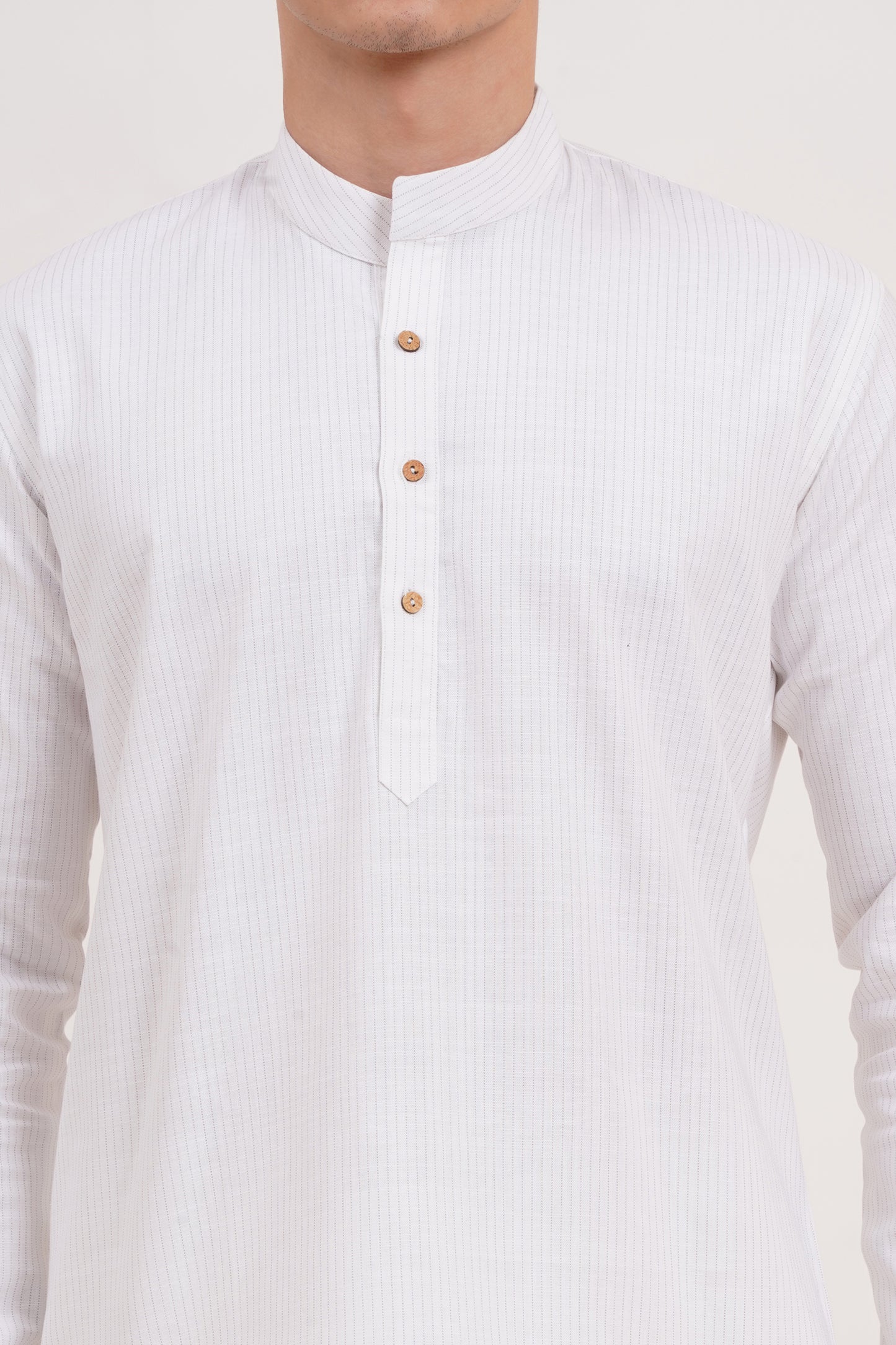 Men’s White Co-ords set  Classic Comfort in a Luxe Linen Blend - Adam Spirit