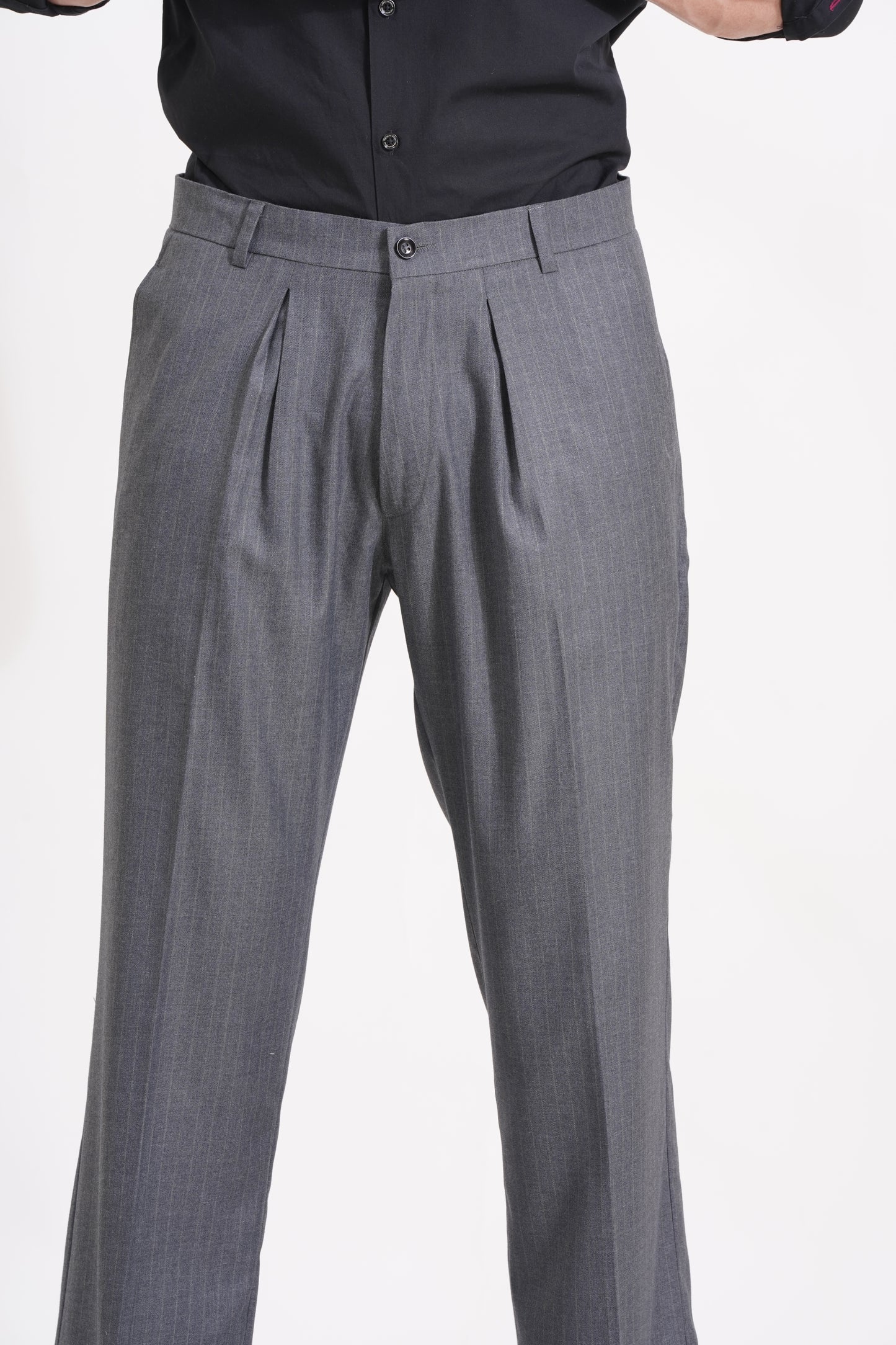 The Charcoal Standard  Pleated Trousers for the Modern Gentleman - Adam Spirit