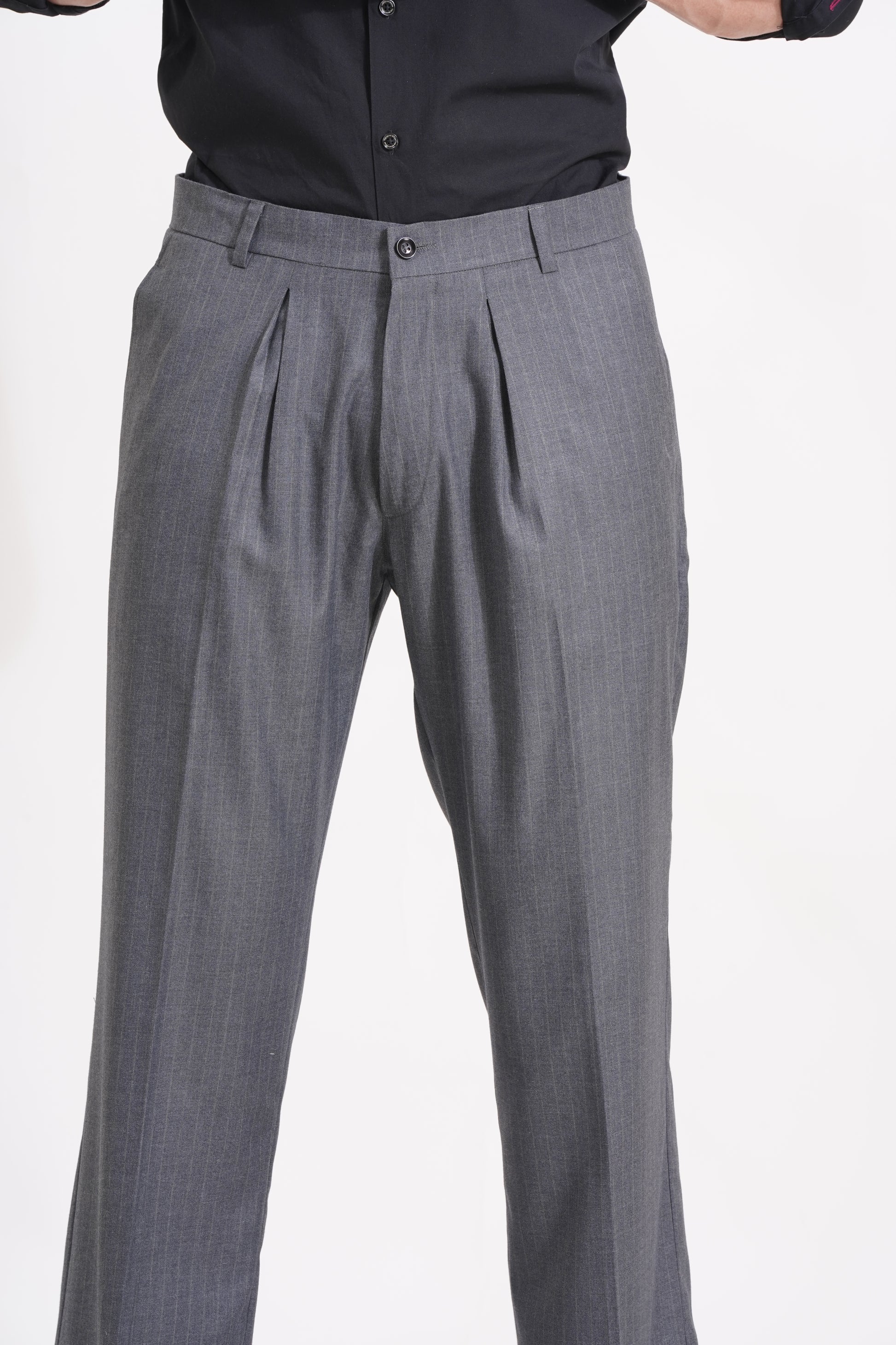 The Charcoal Standard  Pleated Trousers for the Modern Gentleman - Adam Spirit