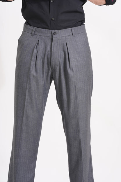 The Charcoal Standard  Pleated Trousers for the Modern Gentleman - Adam Spirit