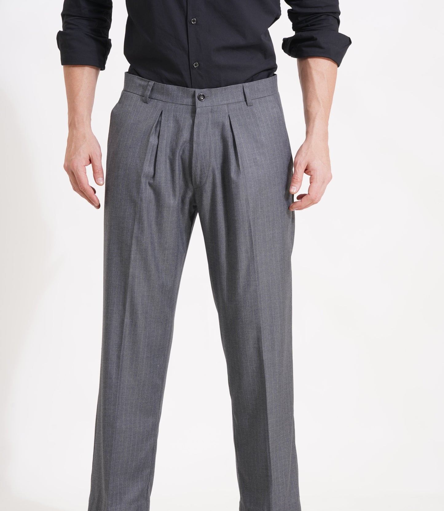 The Charcoal Standard  Pleated Trousers for the Modern Gentleman - Adam Spirit