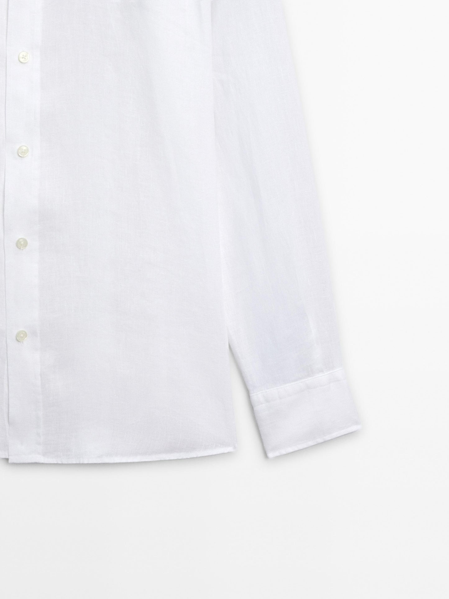 White Linen Shirt Relaxed Fit Summer Essential for Effortless Style - Adam Spirit