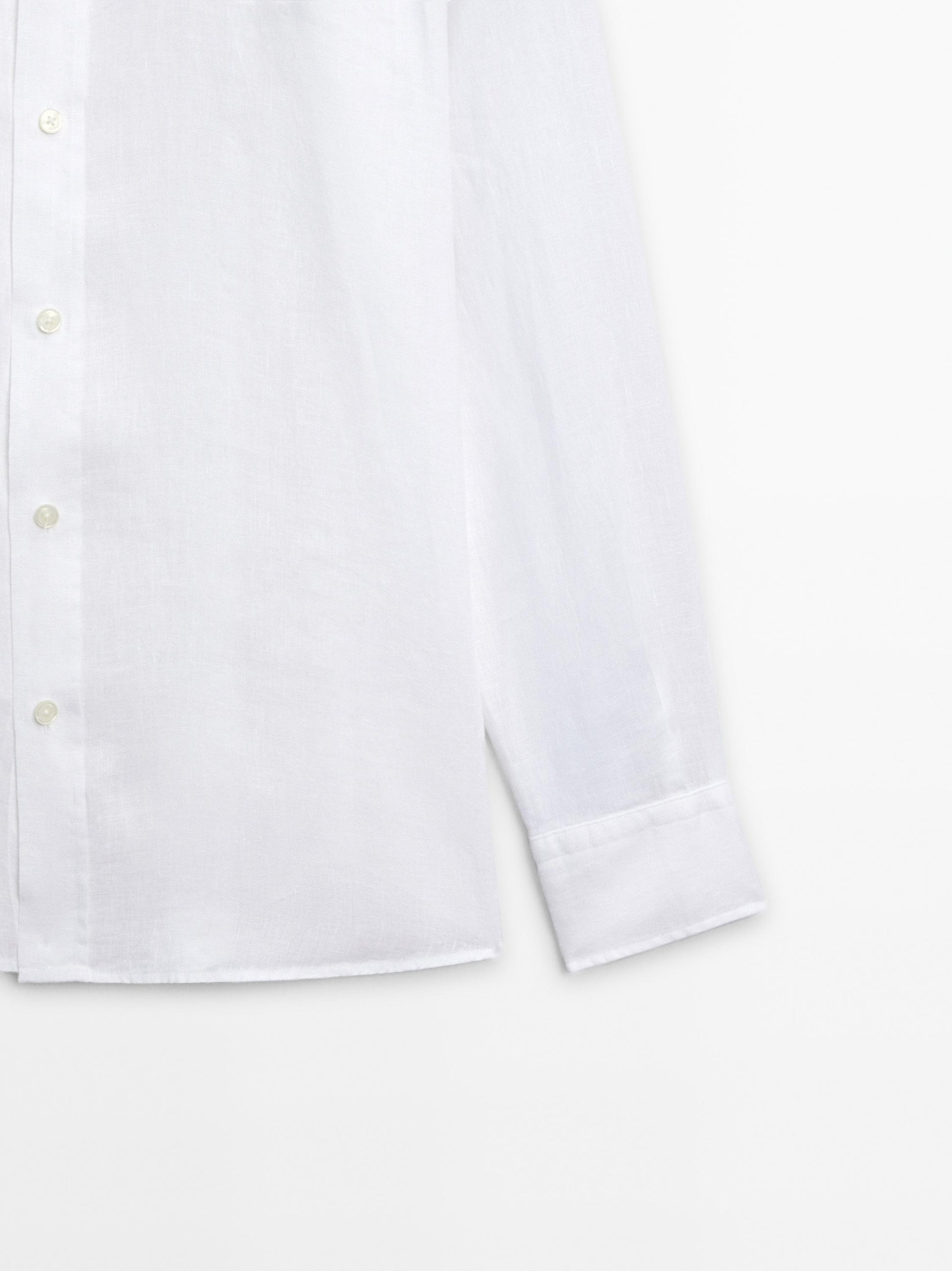 White Linen Shirt Relaxed Fit Summer Essential for Effortless Style - Adam Spirit