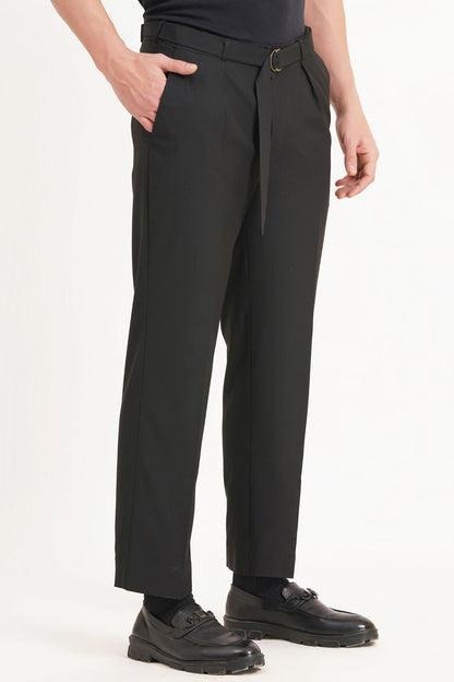 Relaxed Fit D Belted Tailored Pants - Adam Spirit